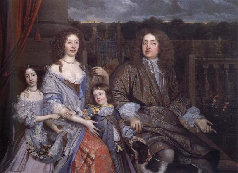 The Family of Sir Robert Vyner seated before the garden at Swakeleys, John Michael Wright